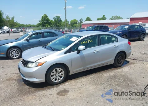 2012 Honda Civic Lx from USA, damaged, VIN 19XFB2F59CE355666